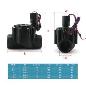 상시 폐쇄 관개 솔레노이드 밸브 파일럿 DN20 농장 정원 농업 급수용 1/2 3/4 1  220V DC