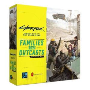 Cyberpunk 2077 Families Outcasts 보드 게임 확장판 황무지와 갱을 소개합니다 몰입형 공상 과학 전략 만