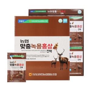 신제품 녹용 홍삼 건강즙 엑기스 파우치  프리미엄 쇼핑백 명절선물세트 70ml x 30포