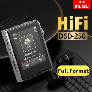 플레이어 스톱워치 MP3 TF RUIZU A58 DSD256, 하이파이 무손실 카드 워크맨, 디코딩 음악 EQ 지지대 이퀄라