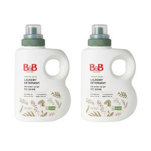 비앤비 유아 비건 세탁 섬유세제 1500ml 용기형 2개입