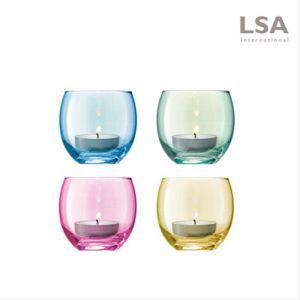 LSA 폴카 파스텔 캔들홀더 4종세트 H6.5cm