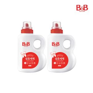 비앤비 유아 세탁 섬유세제 1500ml 용기형 2개입