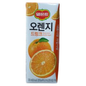 델몬트 오렌지 드링크 190ml x 48팩