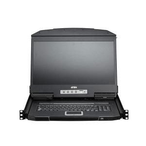 ATEN CL3116NX 16포트 숏뎁스 PS/2-USB VGA 싱글레일 와이드스크린 LCD KVM 스위치