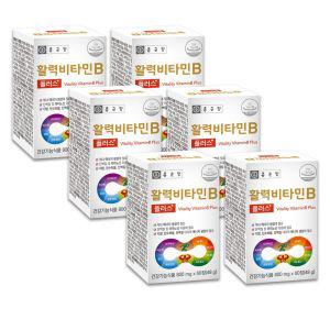 종근당 활력비타민B 플러스 800mg x 60정 (6박스)