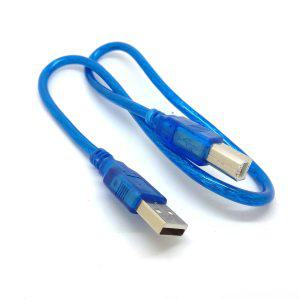 짧은 USB 고속 20 A  B 남성용 케이블  브라더 삼성 프린터 코드 15 피트 50CM 블루