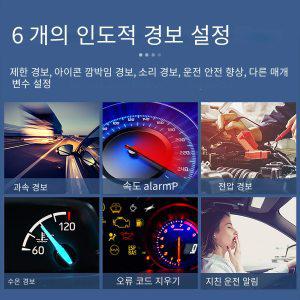 GEYIREN HUD 헤드업 디스플레이 자동차 OBD2 GPS 듀얼 시스템 프로젝터 유리 보안 수온 경보 전자 액세서리