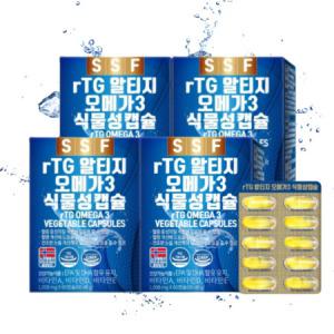 순수식품 rTG 알티지 오메가3 1000mg x 60캡슐 4박스_MC