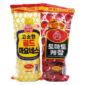 오뚜기 고소한 골드 마요네스 800g + 오뚜기 케찹 800g 세트