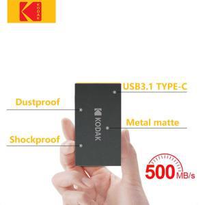 KODAK 휴대용 솔리드 스테이트 드라이브, 외장 하드 디스크, C타입 3.1, 240GB, 듀로, SSD, GEN2