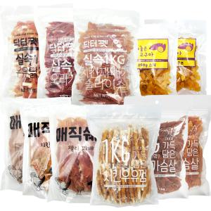 강아지 육포 사사미 1kg 일킬로그램 가득담은 대용량 닥터펫 매직쉐프