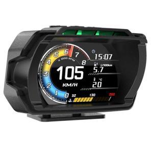 OBD  GPS 속도계 LCD 디스플레이 오일 온도 게이지 수온 타코미터 ABS 신제품