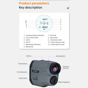 휴대용골프망원경거리측정기 ARTULL 사냥용 레이저 거리 측정기 슬로프 핀 깃발 잠금 골프 휴대용 망원경 6
