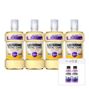 리스테린 토탈케어 검케어 마일드 750ml, 4개 + 증정(토탈케어 마일드, 100ml, 2개)