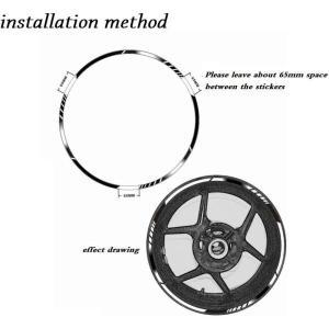 타이어 용 반사 스티커 이너 Z750 장식 데칼 오토바이 가와사키 휠