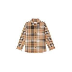 BURBERRY KIDS  키즈 빈티지 체크 스트레치 코튼 셔츠 8059637 A7028