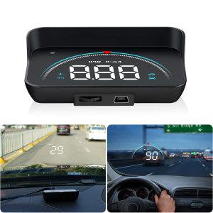 자동차속도계 M8 GPS HUD 헤드업 디스플레이 자동차 속도계 OBD2 EUOBD 과속 경고 프로젝터 앞 유리 자동