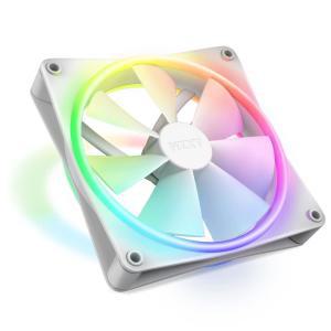 NZXT F140 RGB 듀오 140mm 양면 팬 개별 주소 지정 가능한 LED 20개 균형 잡힌 공기 흐름 정압 유체 다이내