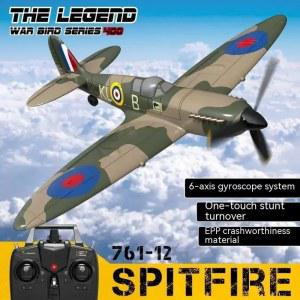 Eachine Spitfire Rc 비행기 U턴 곡예 날개 6 축 자이로 원키 미니 소형 Rtf 모델 생일 선물 2 4ghz Epp 400mm