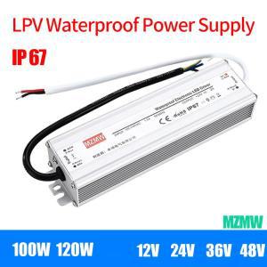 파워서플라이 방수 스위칭 전원 공급 장치, LPV 100W AC-DC 12V 24V 36V 48V IP67 정전압 LED 드라이버 조