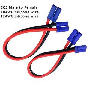 익스텐션 케이블 리드 실리콘 와이어, RC 비행기 배터리 충전기용, EC5 암 플러그, 10AWG, 1 개,