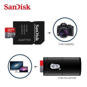 100% SanDisk 마이크로 SD 카드, tf U3 미니 TF + USB 리더기, 32GB,