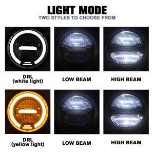 범용 오토바이 LED 헤드라이트, 할리 스포츠스터 카페 레이서 혼다 야마하 스즈키 커스텀용, 6.5 인치 원형