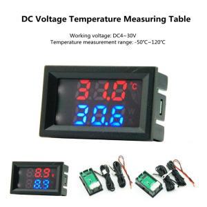 온습도계 인치 DC 온도 미니 테스터 센서, 0.56 NTC LED 실내 디스플레이 4V-30V 프로브 듀얼 방수 금속 디