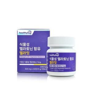 헬씨허그 식물성 멜라토닌 함유 멜라잇(500mg x30정)