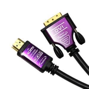 마하링크 HDMI to DVI 케이블 5M (ML-HD050) (3087)메탈릭한 실용적 견고한스틸본체 튼튼한 가성비좋은 HDM