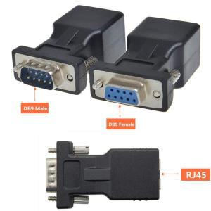 케이블 DB9 RS232 암/수-RJ45 네트워크 어댑터, COM 포트-Cat5e/6 LAN 이더넷 포트 변환기, 직렬 암-RJ45