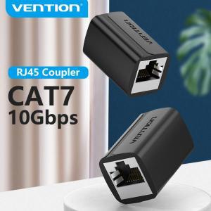 케이블 Vention-RJ45 커넥터 Cat7/6/5e 이더넷 어댑터 암-암 8P8C 패치 네트워크 익스텐더 연장 와이어,