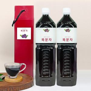 고창 선운산 복분자원액 엑기스 1500ml 2병 생착즙원액100 고창 토종복분자 1500ml 대용량 2병 선물포장