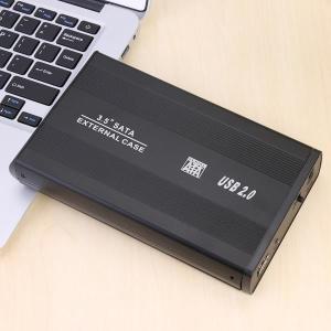 2.5/3.5 인치 USB 3.0-SATA 포트 SSD 하드 드라이브 인클로저, 480Mbps 2.0 HDD 케이스 외장 솔리드 스테이