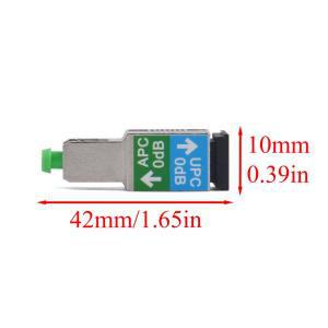 광섬유 어댑터 APC/UPC SC 암, 0dB 감쇠기, 단일 모드 변환기 커넥터, 2 개