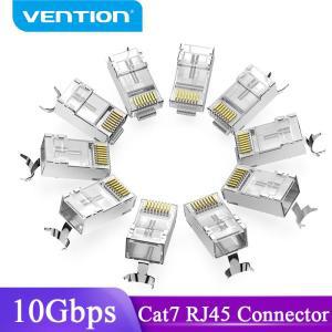 케이블 Vention-Cat7 RJ45 커넥터, Cat7/6/5e STP 8P8C 모듈형 이더넷 헤드 플러그, 네트워크 RJ 45 크림퍼