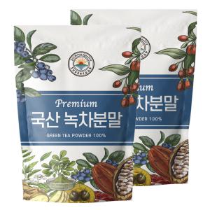 국산100% 녹차분말 300g 2ea