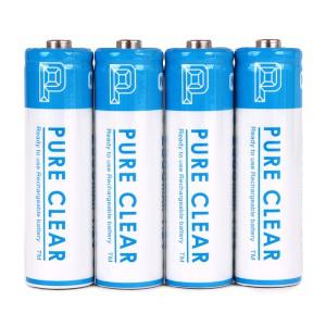 퓨어클리어 AA 2500mAh 4알 1세트 케이스포함 충전지 건전지 배터리