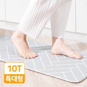 [기타]10T 특대형 PVC 주방 욕실 현관 화장실 싱크대 부엌 매트 발매트