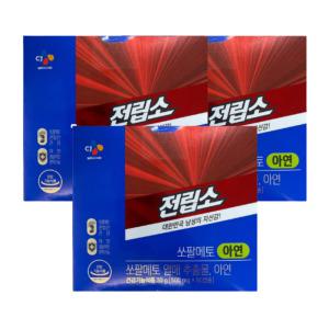 CJ 전립소 쏘팔메토 아연 500mg x 60캡슐 3박스