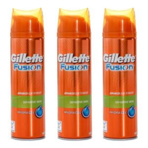 질레트(Gillette) 퓨전 하이드라 센서티브 스킨 젤 200ml 3개