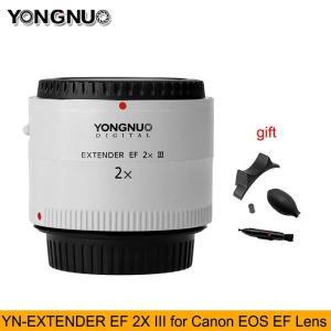 Yongnuo YN-2.0X III PRO 2x 렌즈 텔레컨버터 익스텐더, 캐논 EOS EF 카메라 렌즈용 자동 초점 마운트 렌즈