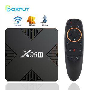 TV 셋톱 박스 스마트 수신기 OTT X98H 안드로이드 12.0 4GB 32G Allwinner H618 TVBox Wifi6 2.4G  5G 4K