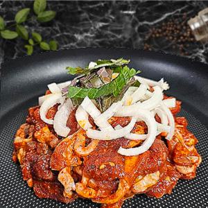 한결컴퍼니 양념 오리주물럭 500g 1kg 오리불고기