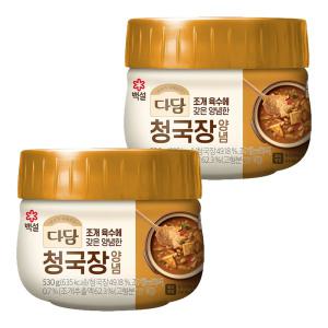 CJ 백설 다담 청국장 양념 530g X 2개