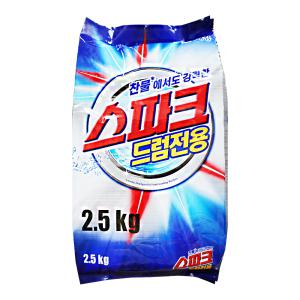 애경 스파크 드럼전용 가루 세탁세제 리필 2.5kg 1개 분말세제 찬물 빨래