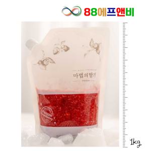 [에쓰푸드] 마법의딸기 1kg 여름음료 원액 청 잼 쨈 에이드 요거트 스무디