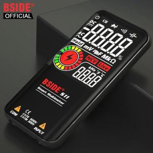 BSIDE S10 스마트 디지털 멀티미터, 전문 9999 멀티테스터, DC AC 전압, 캐패시터 옴 다이오드, USB 충전