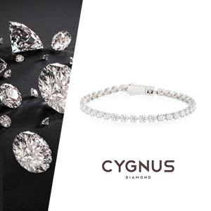 시그너스(CYGNUS) 랩다이아몬드 18K 2부 테니스 팔찌(총 7.6ct)